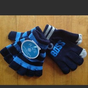 The Children's Place Boys 2 Pack Gloves New